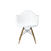 Iconic White Eames-Style DAW Armchair | Sleek Modern Design